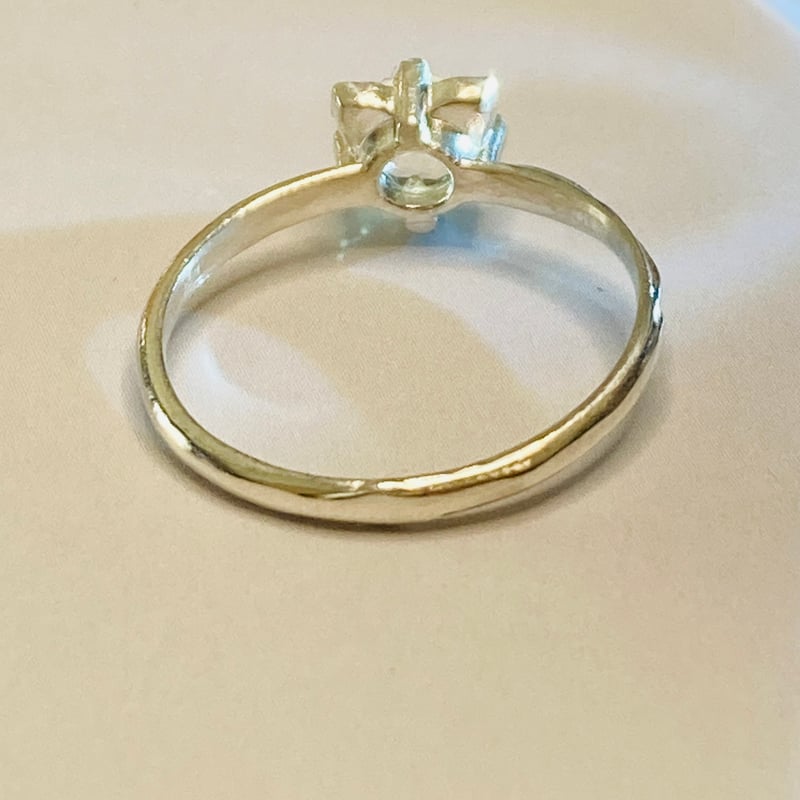 宝石ルース 『限定品！ネコちゃんリング』天然クリスタル（水晶）サイズ#13 宝石ルース 『限定品！ネコちゃんリング』天然クリスタル（水晶