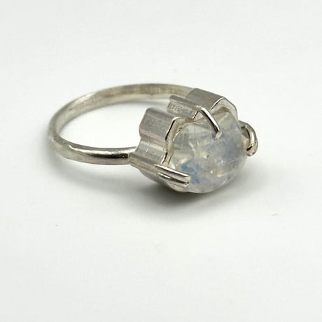 【受注生産】ねこの匠枠リング｜猫カット ラブラドライト 2.72ct
