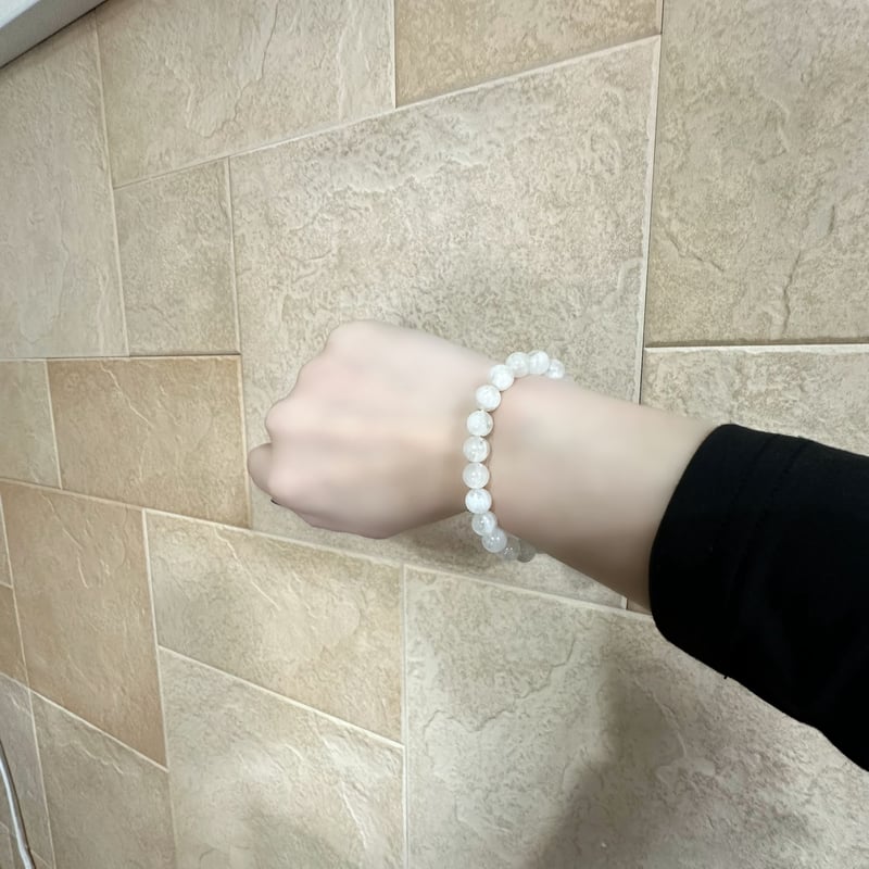 ムーンストーンの天然石ブレスレット/8mm玉 | ジュエリー春日