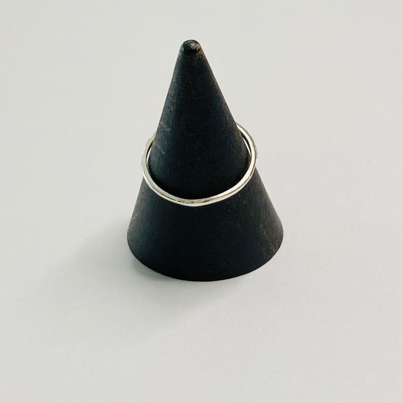 スファレライト 一粒リング/ミル打ちデザイン | ジュエリー春日