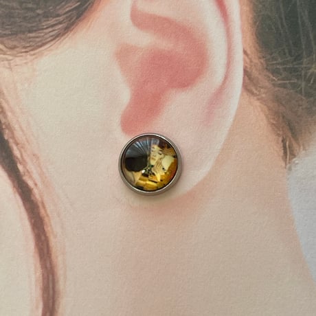 【大人の美術館アクセサリー】クリムト《接吻》のアートピアス