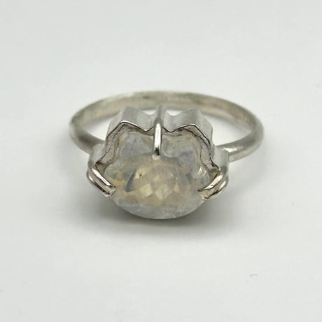 【受注生産】ねこの匠枠リング｜猫カット ラブラドライト 2.72ct