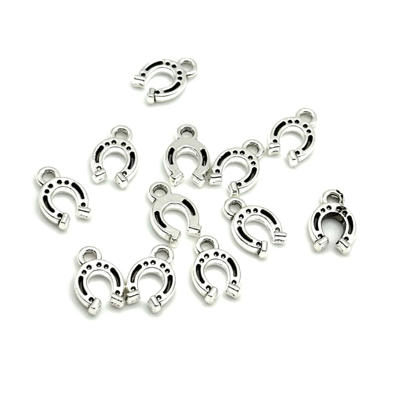 ホースシュー チャーム（馬蹄モチーフ）12個セット｜幸運のお守り