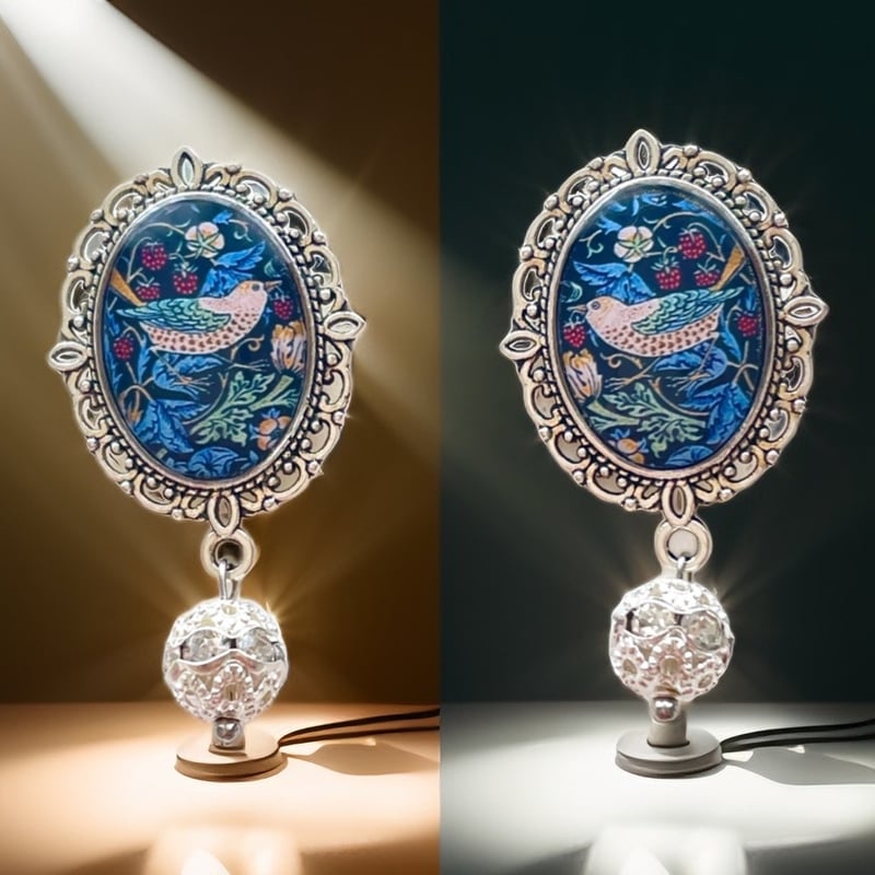 碌山　ウィリアム・モリスいちご泥棒ピアス SVウィリアム・モリスいちご泥棒イヤリング/ピアス – 碌山ショップ