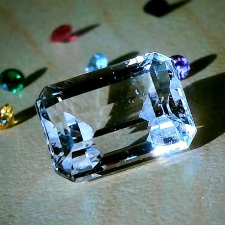 【大きいめ エメラルドカット】クンツァイト3.31ct