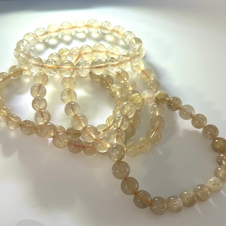 【Aクラス】ルチルクォーツ 天然石ブレスレット｜金運アップ
