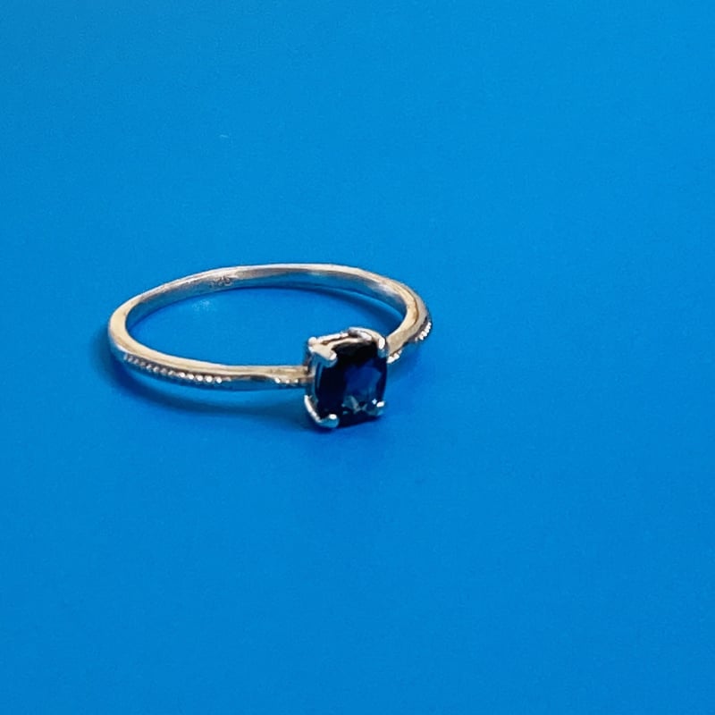 サファイア0.5ct｜一粒リング SV925 | ジュエリー春日