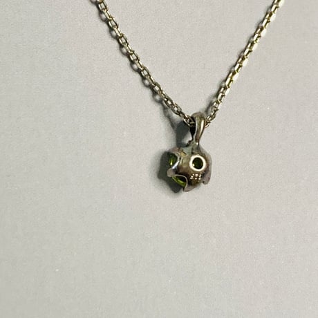 シンプル一粒ネックレス/ペリドット