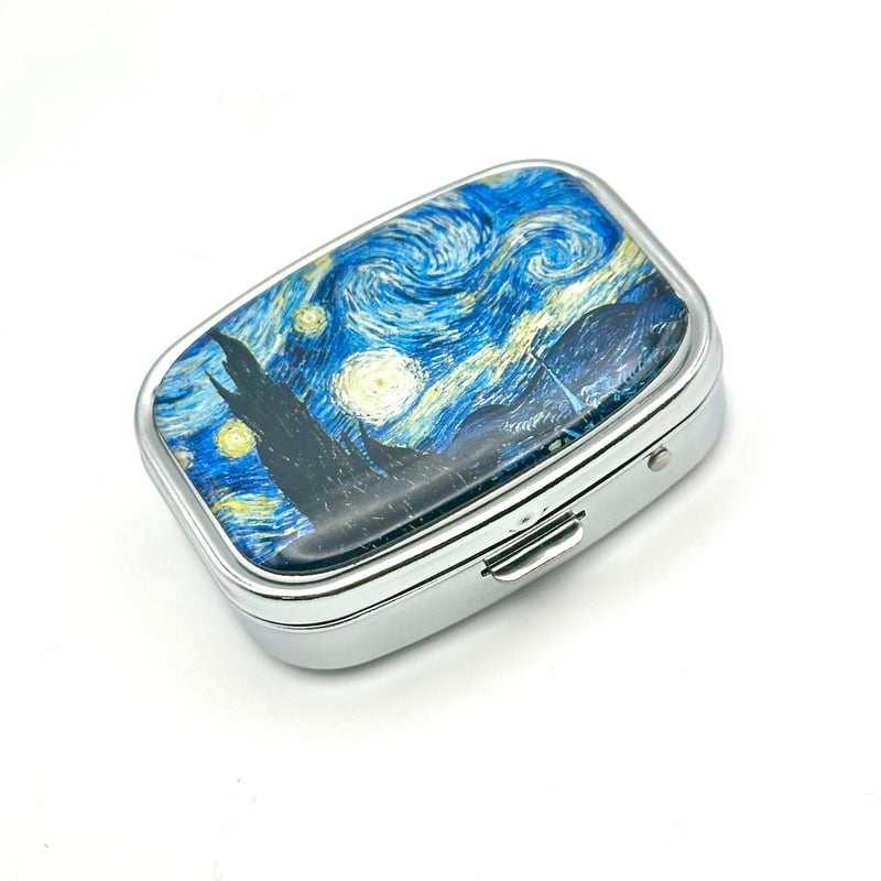 バチカン美術館　ピルケース バチカン美術館 ピルケース ピルケース 正方形 シルバー B322-4