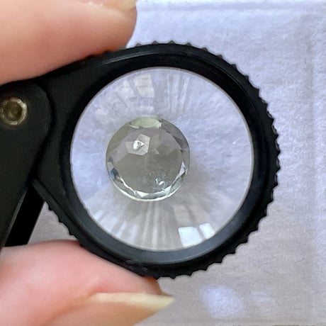 ゾイサイト 天然石ルース 0.46ct /5mm×5mm