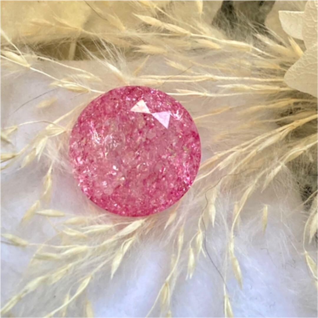 キラキラで可愛い大粒6mmのピンククラッククォーツ | ジュエリー春日