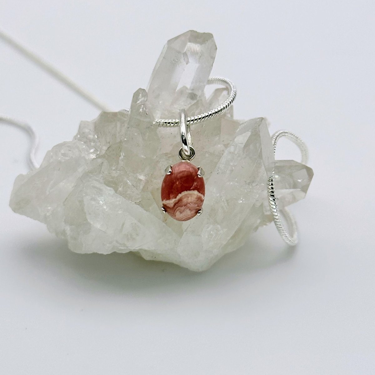 バラ色の人生を手に入れる /インカローズワイヤーペンダントネックレス/パワー バラ色の人生を手に入れる /インカローズワイヤーペンダント
