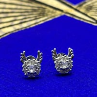 鹿ピアス｜煌めく瞳と角のジュエリー ― 奈良の神秘を、耳元に宿して