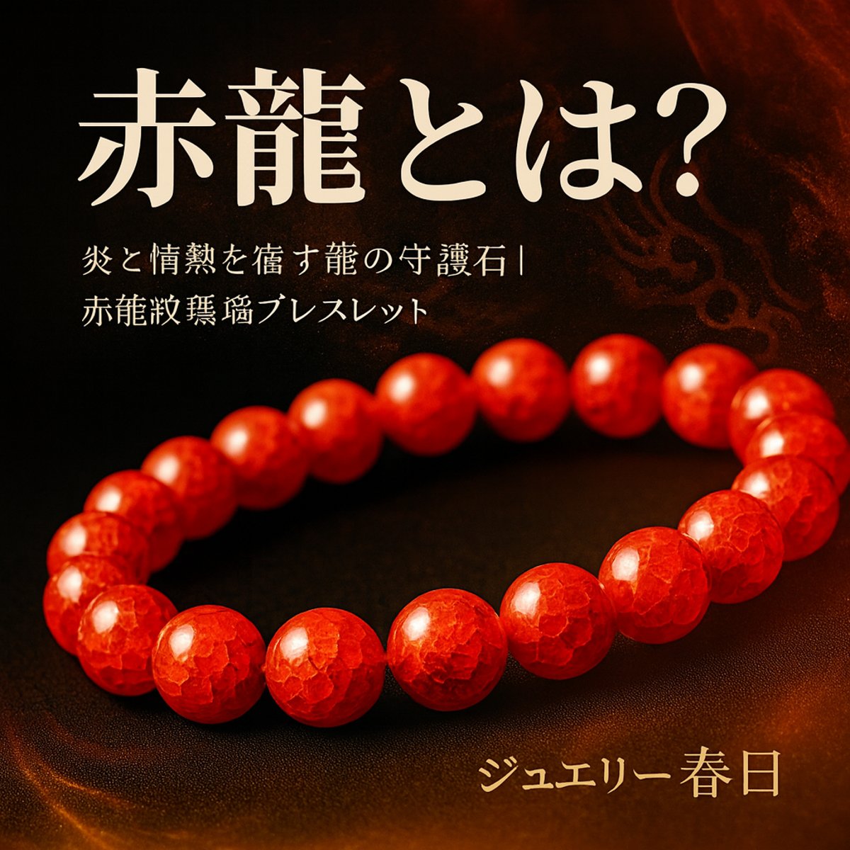 赤龍とは？炎と情熱を宿す龍の意味と守護の力 | ジュエリー春日