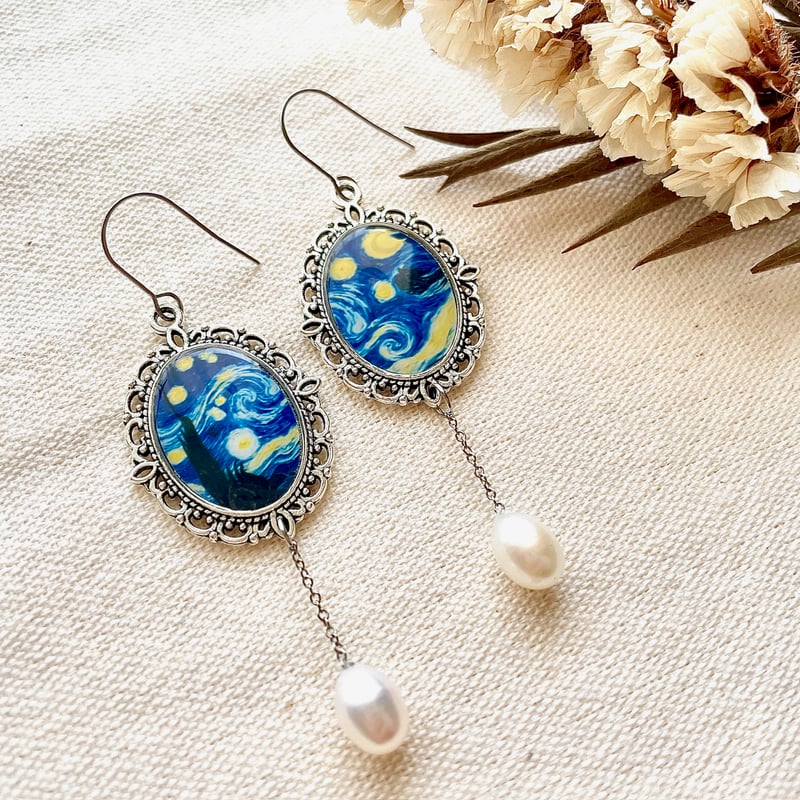 Lamp御徒町さま☆月と星のピアス Lamp御徒町さま☆月と星のピアス