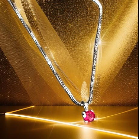 【お客様オーダー品】ルビーの一粒ネックレス