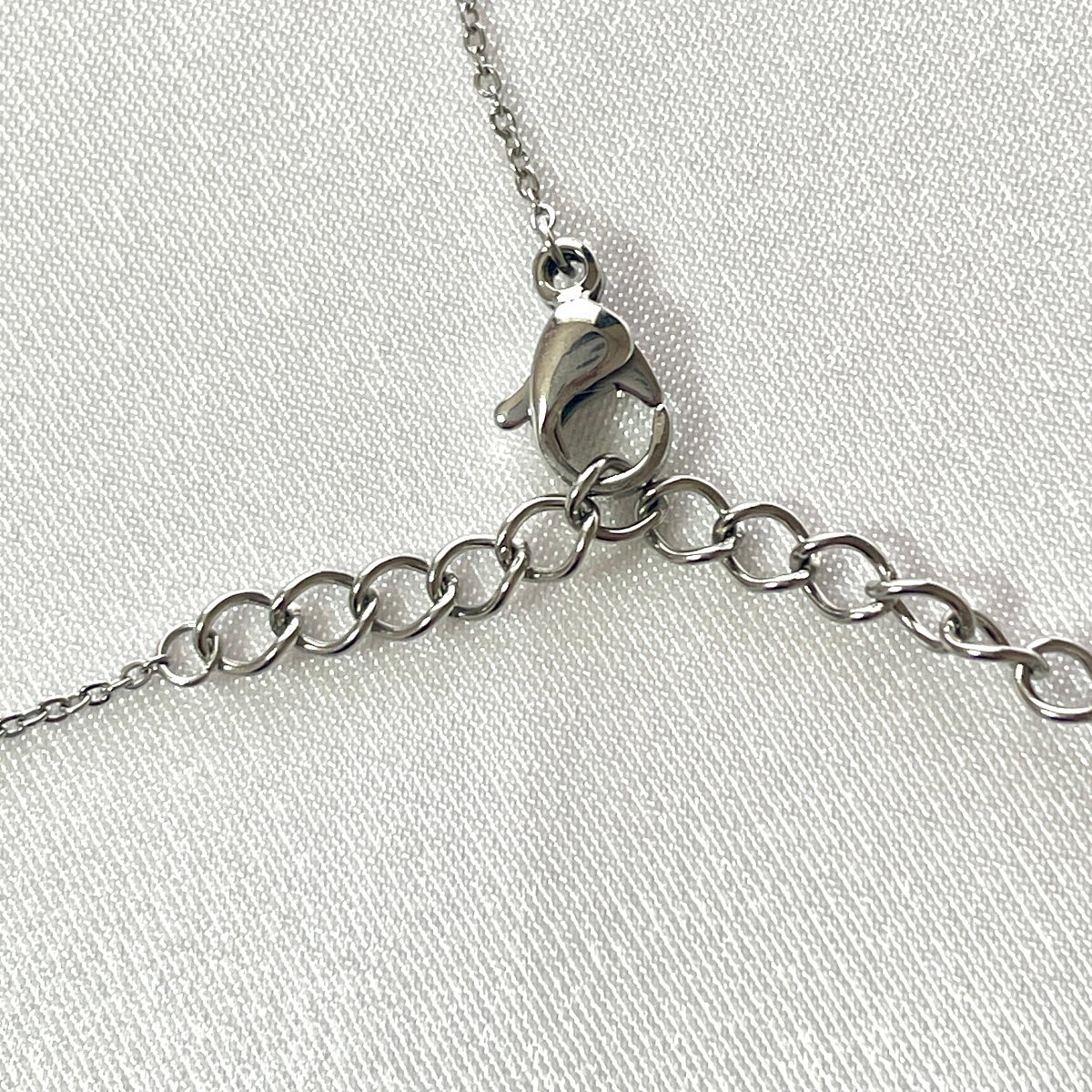 3月の誕生石】アクアマリン ネックレス｜Silver925トップ×サージカル 
