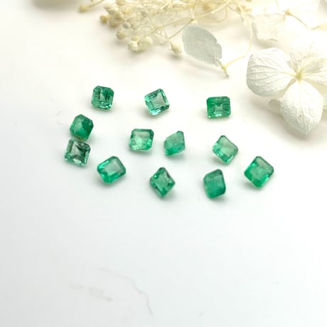 【5月誕生石】エメラルドルースセット｜12粒3.5ct