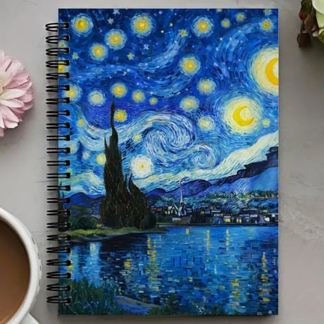 【大人のためのアート文具】ゴッホ《星月夜》のリングノート｜世界の名画