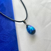 ホタルガラス ドロップネックレス｜沖縄の海のしずく