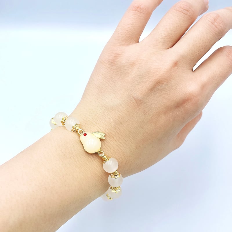 親子おそろいOK】うさぎの風水ブレスレット | ジュエリー春日