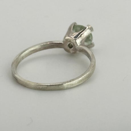 一粒 華奢リング/グリーンベリル0.76ct