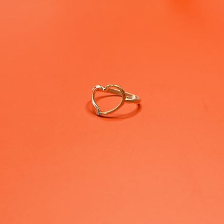 【シンプルにカッコかわいい】オープンハート リング