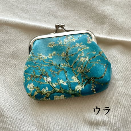 ゴッホのガマ口財布/夜のカフェテラス/アーモンド/星月夜/ローヌ川の星月夜