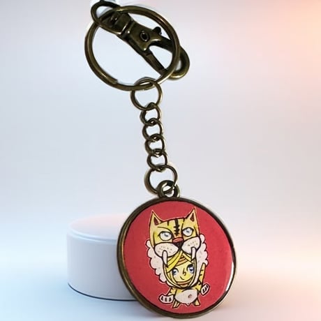 大阪シリーズ 両面キーホルダー 《太陽の塔》《タイガース》現代画家ザビちゃんコラボ
