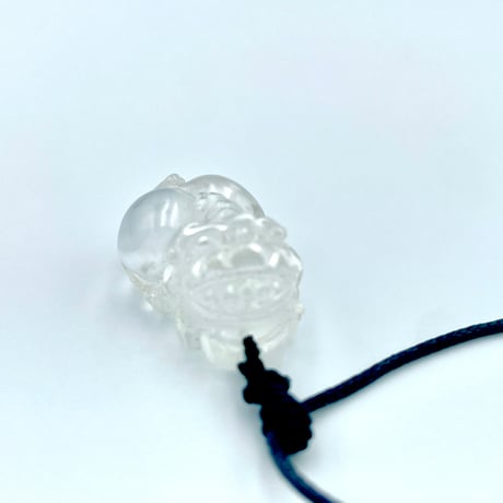 貔貅様（ヒキュウ様）の天然石ネックレス/クオーツ・スモーキークオーツ（水晶）