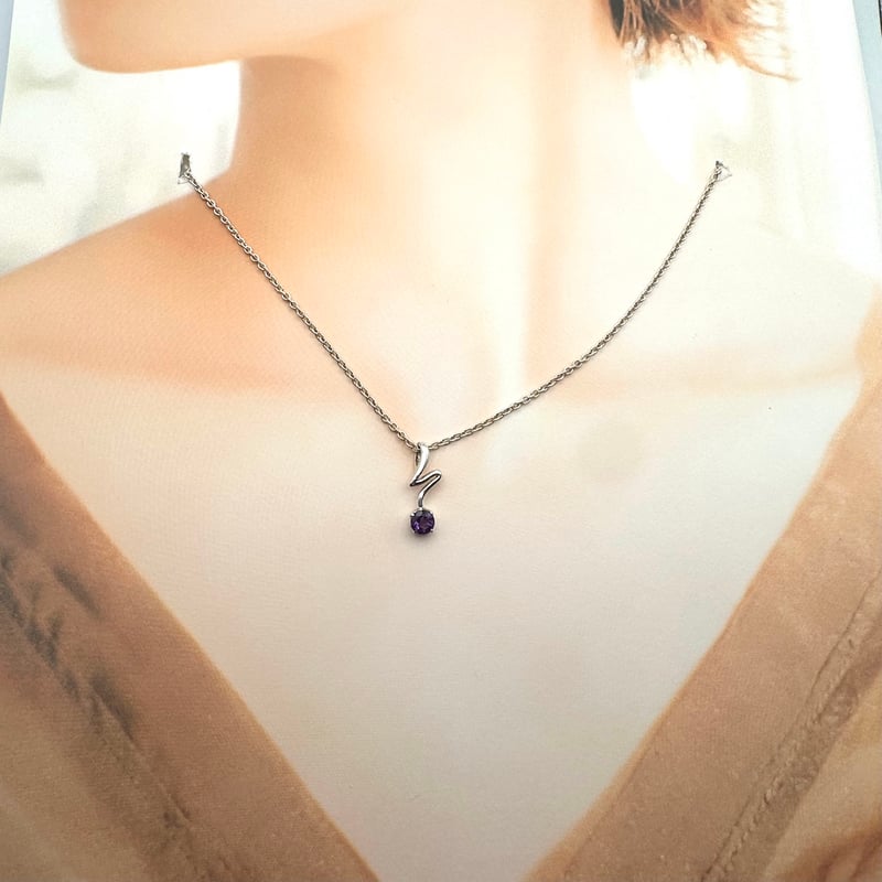優美な曲線アメジストネックレス〜蛇モチーフ〜 | ジュエリー春日