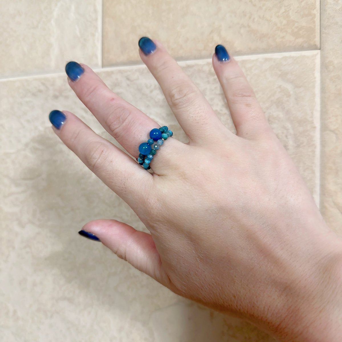 お試し製作】天然アパタイト形状記憶リング｜フリーサイズで楽しむ