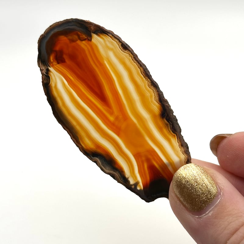 ①アゲート(瑪瑙）スライス/ブラジル産/サードオニキス | ジュエリー春日