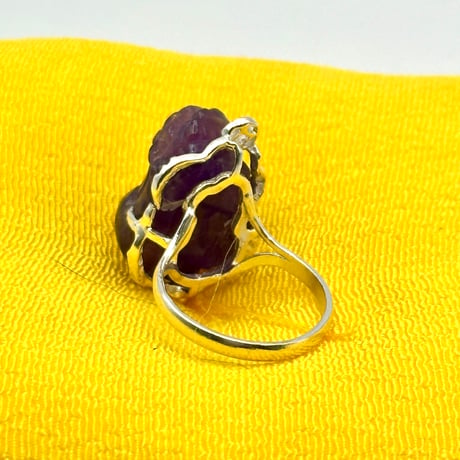 アメジスト貔貅（ひきゅう）リング｜天然石×金運のお守りパワーストーン指輪