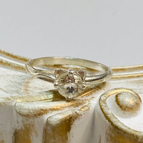 【ねこ守りシリーズ】猫ちゃんリング｜クンツァイト
