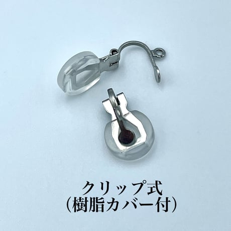 【2点セット】モネ「睡蓮」/アンティーク調ピアス&ネックレス