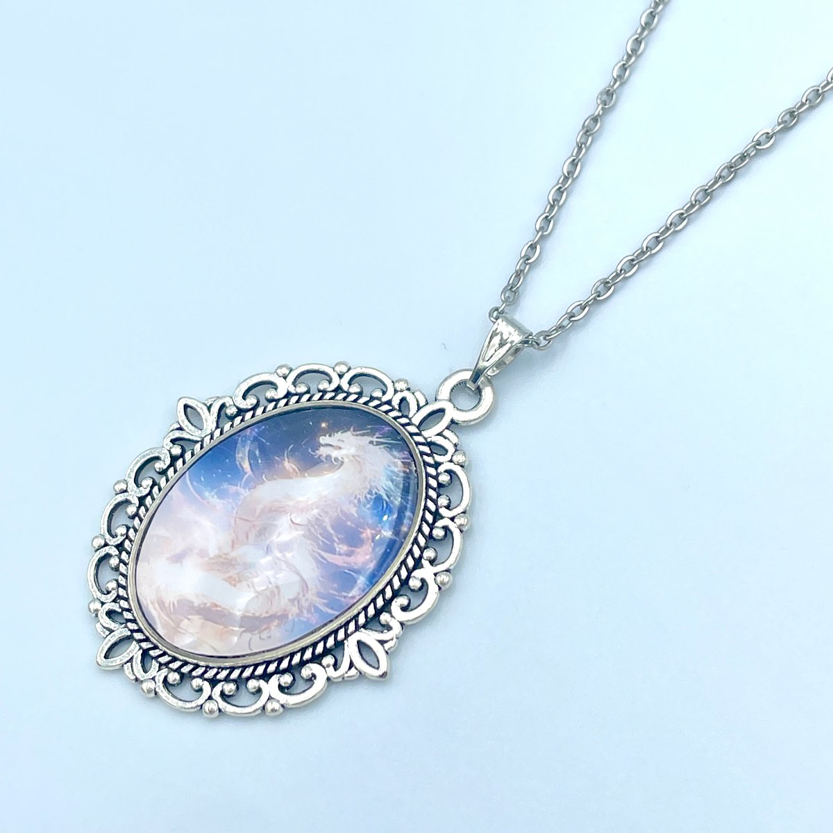 縁起物】白龍さまお守りネックレス / 龍神様 | ジュエリー春日