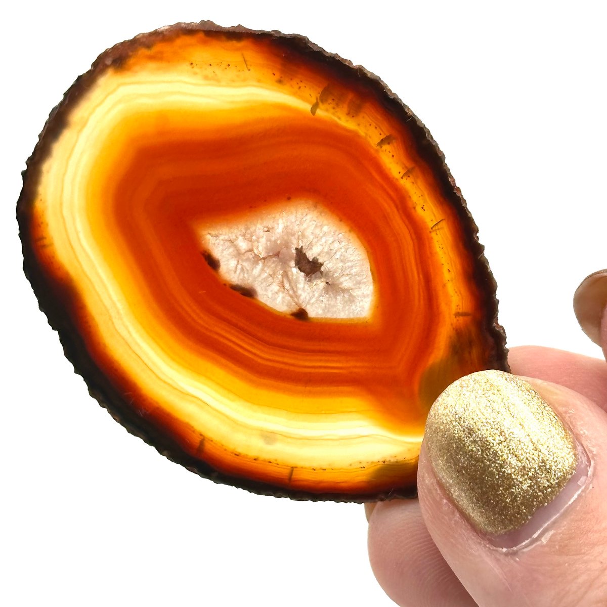 ②アゲート(瑪瑙）スライス/ブラジル産/サードオニキス | ジュエリー春日