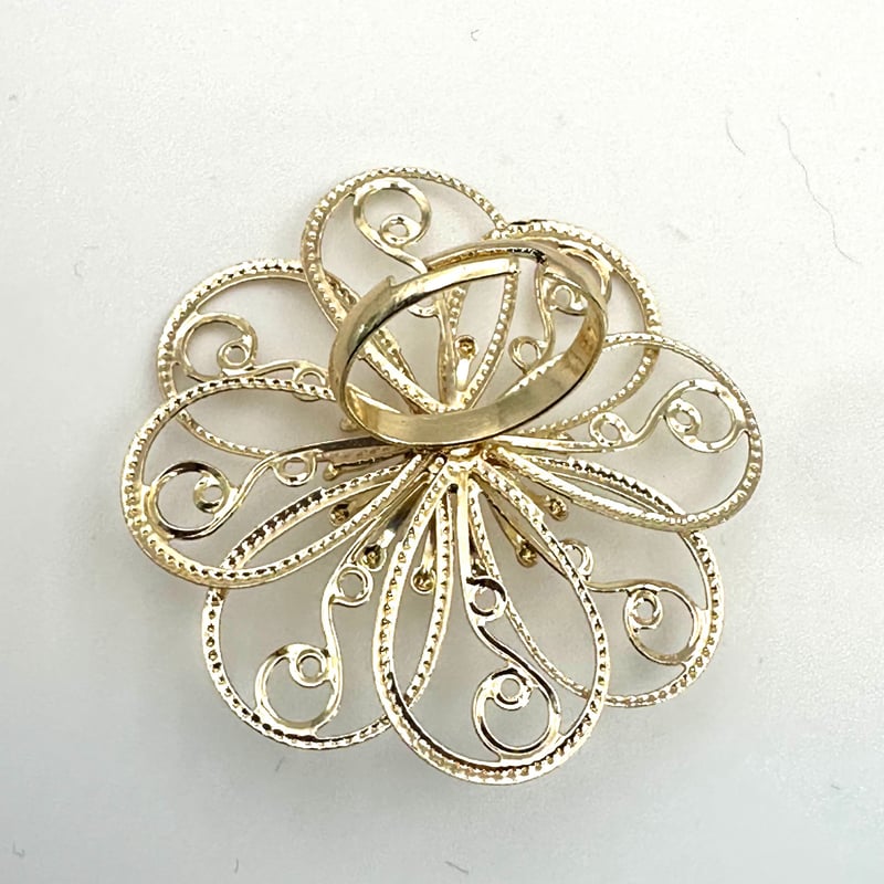 透かし細工の花模様フラワーリング|フリーサイズ | ジュエリー春日 透かし細工の花模様フラワーリング|フリーサイズ | ジュエリー春日