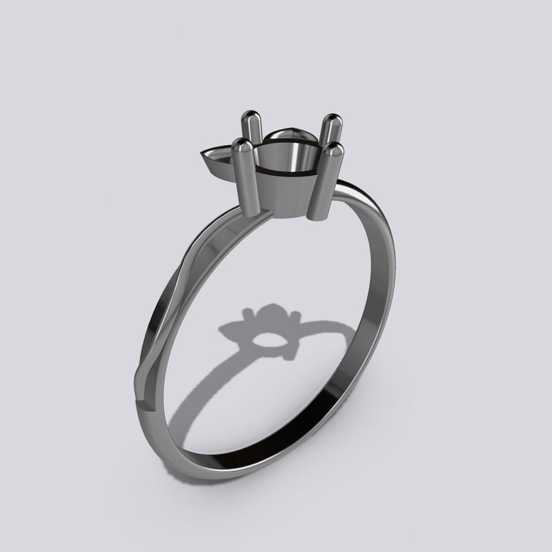 STLデータ】猫ちゃんリング11号/線形細い | ジュエリー春日