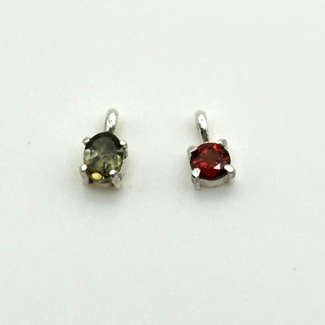 【万能空枠】一粒ネックレスペンダントトップ空枠 シルバー925
