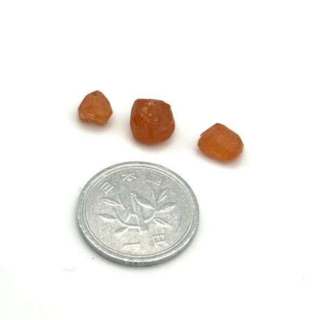 ②スペサルタイトガーネット原石セット 7.95ct