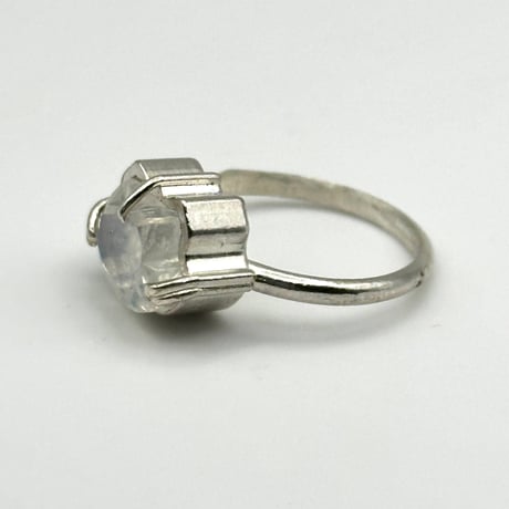 【受注生産】ねこの匠枠リング｜猫カット ラブラドライト 2.72ct