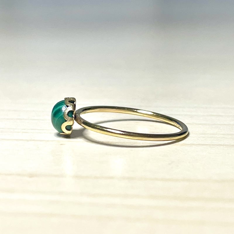 オーダーメイド】華奢リング/マラカイト | ジュエリー春日