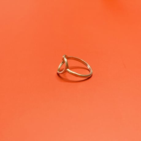 【シンプルにカッコかわいい】オープンハート リング