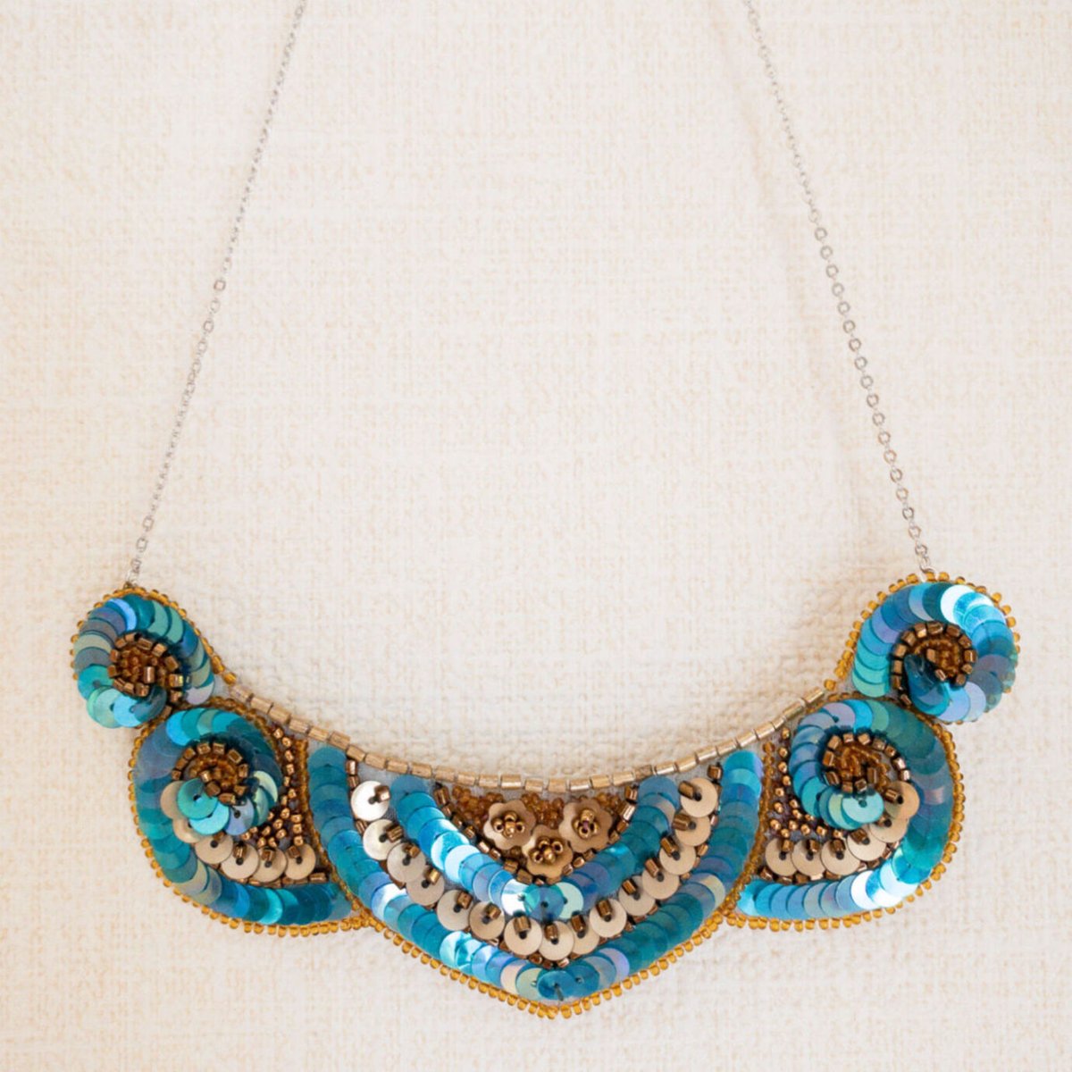 アールヌーヴォーのネックレス（オリエンタルブルー） | RÉJOUIR