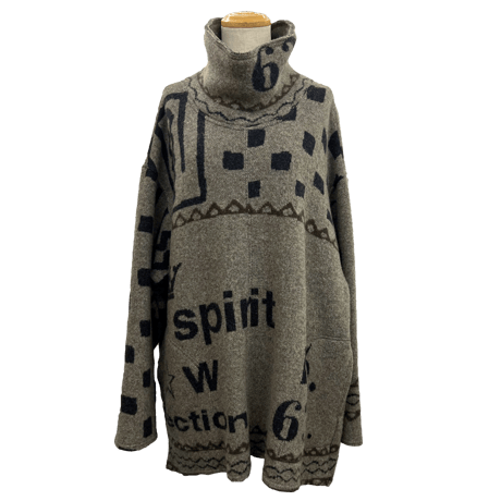 シェアスピリットウールフリースハイネックプルオーバー 【 グレー