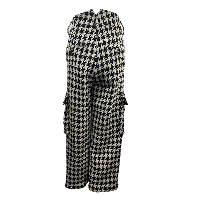 OHGA オーガ　千鳥格子ツイードパンプス FA2510 千鳥格子ソフトツィードカーゴパンツ | シェアー