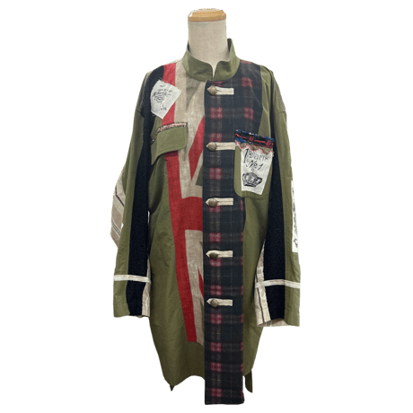 SHARE SPIRIT ウール・レザー ミリタリースタイルジャケット