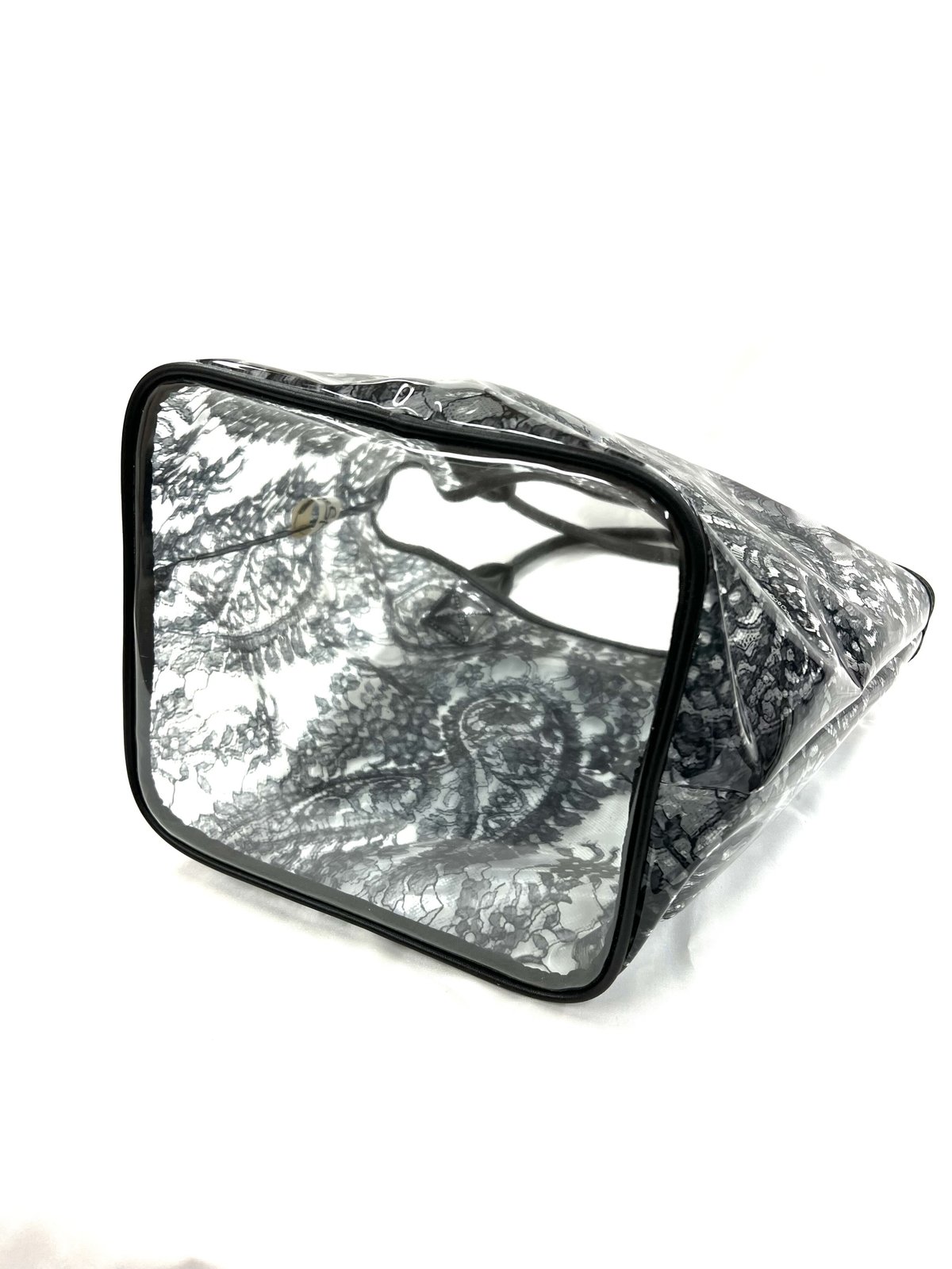 No. CS2207 1900's フランス アンティークレース転写ビニールバッグ